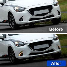 LED Daytime Running Lights for 2 Mazda2 Demio 2015 2016 2017 Fog Light Yellow Turn Signal Lamp Accessories