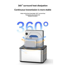 2.5/3.5 Inch SSD External Hard Drive Enclosure Dual-Bay Hard Drive Docking Station to USB 3.0 HDD Case US Plug