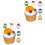 12Pcs Realistic Fake Cupcake Models PU Material Assorted Color Display 4