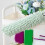 Detachable Washable Chenille Hand Duster, Extendable, Light Green 4