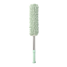 Detachable Washable Chenille Hand Duster, Extendable, Light Green