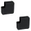 2Pièces Coque Silicone Noire Protectrice Adaptateur 15 Pro 6