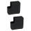 2Pièces Coque Silicone Noire Protectrice Adaptateur 15 Pro 7