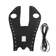 Pannello di Rivestimento del Serbatoio In Pelle PU Nera con Rivetti Cromati per Road King Modello FLHRC - Pannello del Serbatoio del Gas per