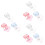 9Pièces Accessoires Tampons Transparente Variées 3