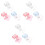 9Pièces Accessoires Tampons Transparente Variées 4