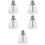 5Pièces Flacons Pression En Verre Transparent Réutilisables Antifuites 7
