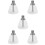 5Pièces Flacons Pression En Verre Transparent Réutilisables Antifuites 8
