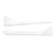 Front Bumper Fog Light Cover Trim Lip Spoiler Side Cover for X1 2020-2022 Silver