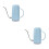 2Pcs Blue Household Watering Cans with Comfortable Grip for Plants 9