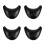 4Pcs Durable Black Silicone Shampoo Bowl Neck Rest Cushion 5