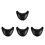4Pcs Durable Black Silicone Shampoo Bowl Neck Rest Cushion 7