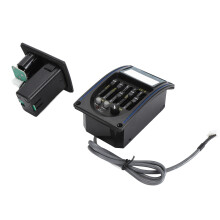 Acoustic Guitar 5 Band EQ Preamp with Tuner, Piezo Pickup, 9V Battery