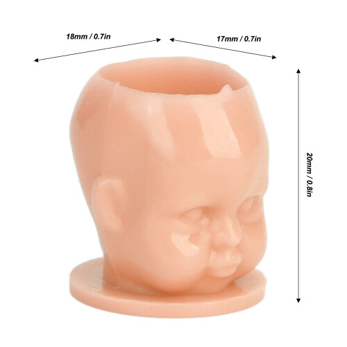 200pcs Doll-Shaped Tattoo Ink Cups 20mm Flat Base for Microblading 1