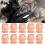 200pcs Doll-Shaped Tattoo Ink Cups 20mm Flat Base for Microblading 1