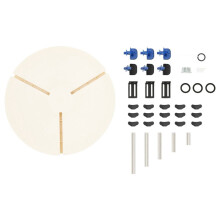 Pottery Machine Turntable Clamp with 5 Set Support Feet Ceramic Art Repair Tool Ceramic Trim Holder Centers Clip