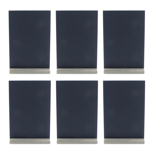 12Pièces Tableau À Écrire Noir Double-Side Avec Base Pour Décoration 1