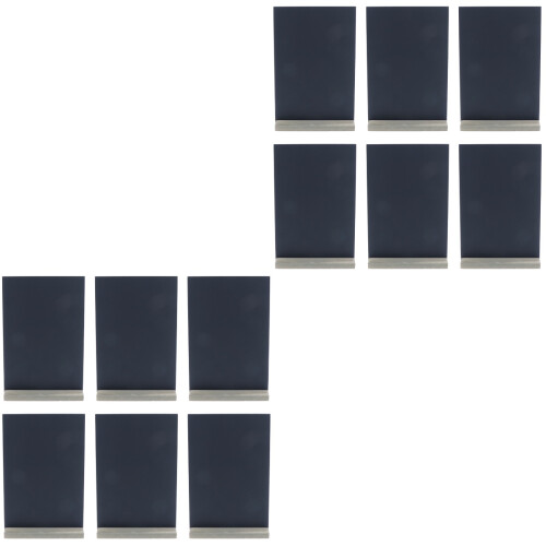 12Pièces Tableau À Écrire Noir Double-Side Avec Base Pour Décoration 2