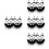 8Sets Schwarze Falsche Bärte Schnurrbärte Für Deko 6