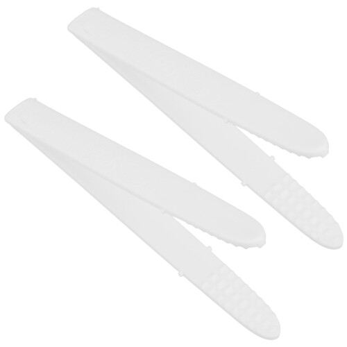 8Pcs Compact White Removable Infant Food Clamps PP Feeding Tools 2