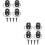 8Pièces Crochets Trunk Cargo Résistants Multi Pour Fixation Filet Auto 6