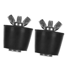 Swimming Pool Winter Close Plugs 2PCS Rubber Steel 32mm/1.3in Pipe Fittings