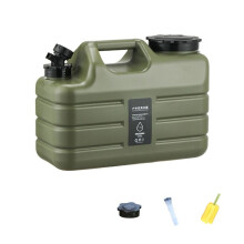 Portable Outdoor Camping Water Storage Tank with Faucet 11L Foldable Water Container for Hiking Picnic BBQ