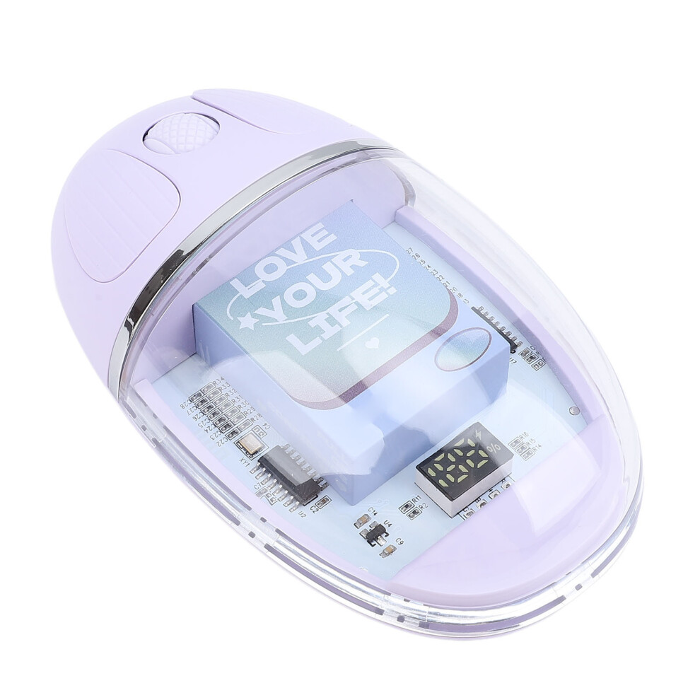Wireless Mouse Dual Mode 2.4G Bluetooth Ergonomic Pc Purple 5031386468783
