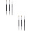 2Sets Tear Ditch Concealer Brush Double-Head Sponge Black Makeup Tool 6