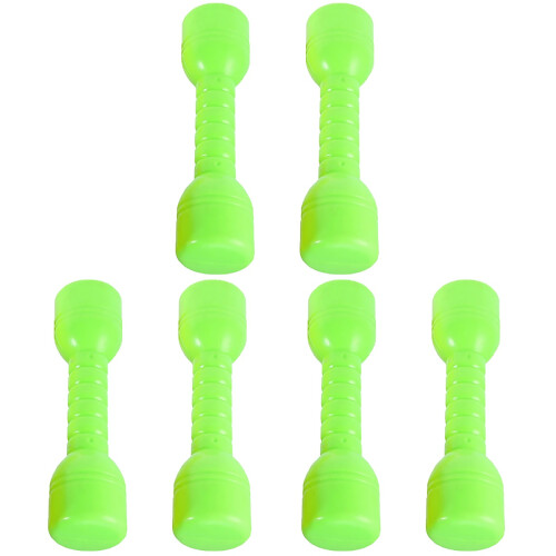 6Pcs Children Plastic Barbells Light Green ABS Dumbbells for Exercise 1