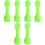6Pcs Children Plastic Barbells Light Green ABS Dumbbells for Exercise 3