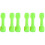 6Pcs Children Plastic Barbells Light Green ABS Dumbbells for Exercise 4