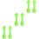 6Pcs Children Plastic Barbells Light Green ABS Dumbbells for Exercise 5