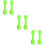6Pcs Children Plastic Barbells Light Green ABS Dumbbells for Exercise 9