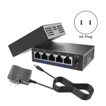 5 Port Gigabit Industrial 1000Mbps Network Ethernet Home Splitter Office Network Distributor US Plug