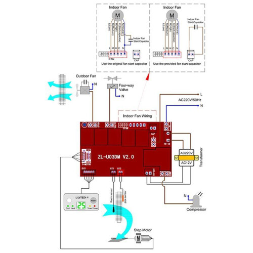 3X LILYTECH ZL-U03DM, Universal AC Control System, Universal Ac Controller, Remote A/C Control PCB, Lilytech 2