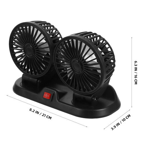 1Ensemble Ventilateur Voiture PP Multicolore Rotation Libre 1