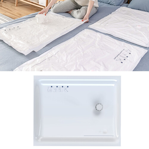 Vacuum Compression Storage Bags 40x60cm, Save 75% Space for Clothes, Bedding
