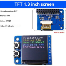 TFT Display Module 1.3 Inch Full Color Screen with SPI Interface for Raspberry Pi Pio