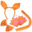 4Ensembles Costume Animal Oreilles Queue Couleurs Variées 2
