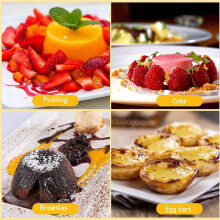 40 Pieces Individual Molds Pudding Molds Cups Chocolate Molten Pans Non-Stick Cupcake Cake Cookie Pudding Mold