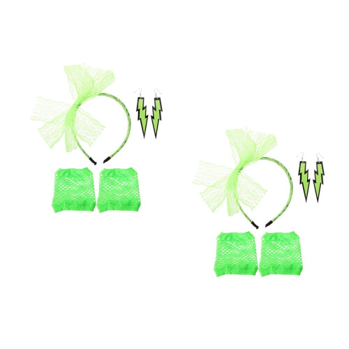 2Pièces Résille Boucles Bandeau Femme 2