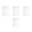 4Pcs Clear PVC Book Sleeve Protector for Loose Leaf Journals Planner 5