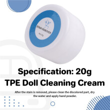 TPE Doll Cleaning Cream,Silicone TPE Doll Color Remover, Reborn Doll Body Cleanser, Restored to Its Original Color 20g