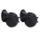 60B 24V Kit clacson impermeabile nero 3m relè 2