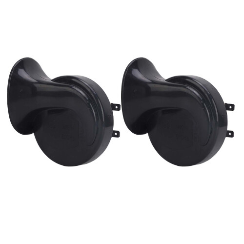 60B 24V Kit clacson impermeabile nero 3m relè 1