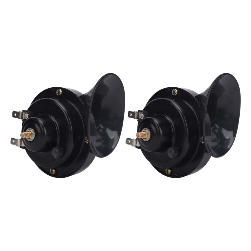 60B 24V Kit clacson impermeabile nero 3m relè 2
