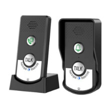 2.4G Draadloze Lange Afstand Deurtelefoon Intercom Deurbel 2-Weg Audio Stemzender en Ontvanger voor Ziekenhuishoteloproep (A)