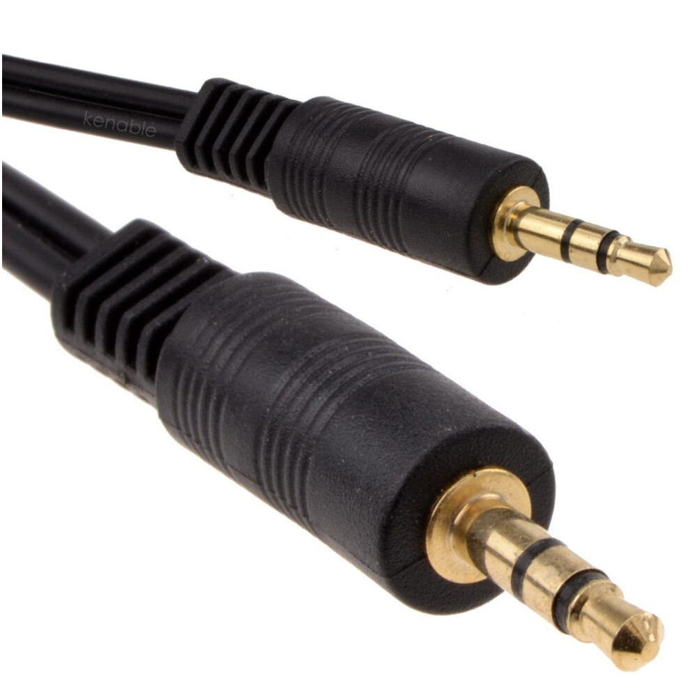 Kenable 3.5Mm Stereo Jack To Jack Audio Cable Lead 3M Gold