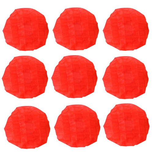 400Pcs Disposable Microphone Cover,Handheld Microphone Windscreen for Karaoke KTV Recording Studio Red